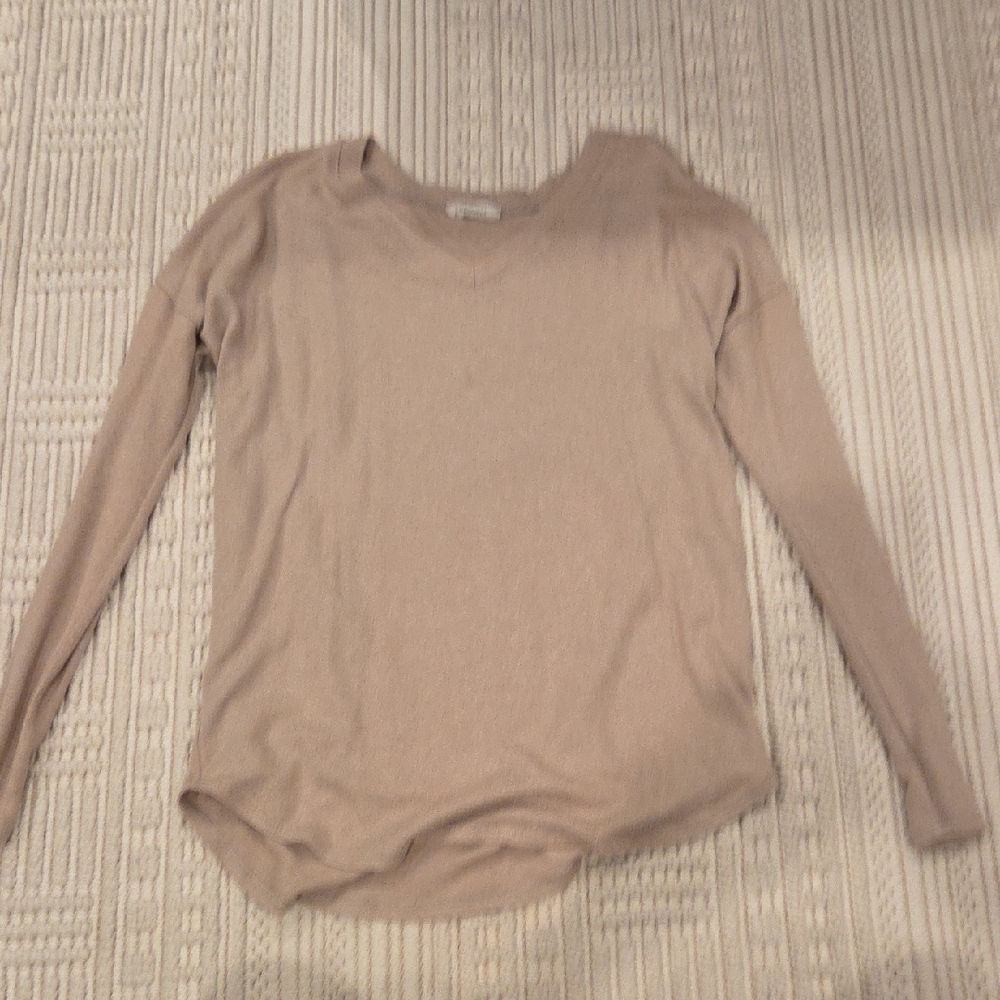Beige Heinous Long Sleeve Light Sweater